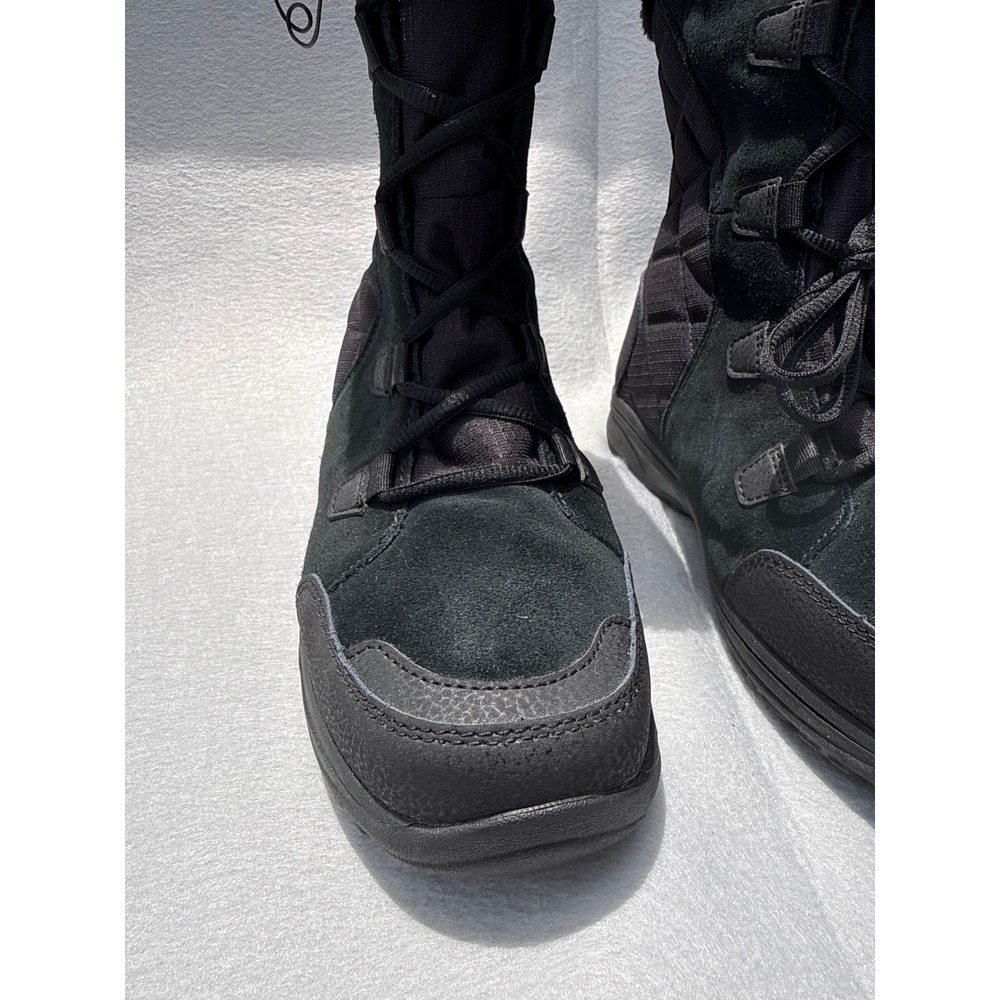 Columbia Ice Maiden II Winter Boots Womens 10 Black Waterproof Omni Grip Quilted - Picture 8 of 15